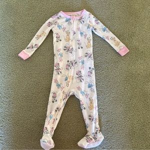 Disney Baby Footed pajama size 12 months Minnie, Mickey, Goofy, Daisy Duck